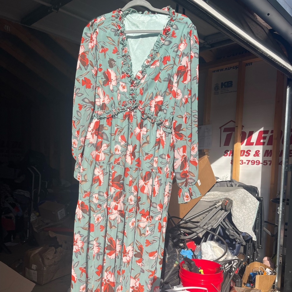 Long sleeve maxi